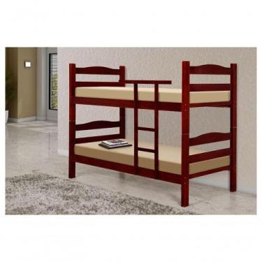 Imagem de Beliche Lisboa de Madeira Maciça Tauari Mogno - GSRM