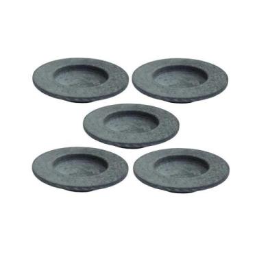 Imagem de Kit 5 Pratos Risoto Massa Chapéu Invertido Pedra Sabão 26Cm - INDUSTRI