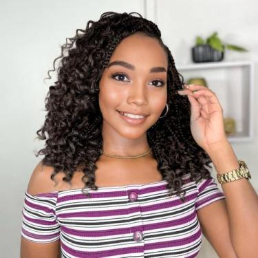 Imagem de Crochet Hair Yewell Goddess Box Braids 30 cm, 9 pacotes para mulheres