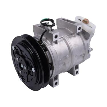 Imagem de Yeasliy Compressor de ar condicionado DKS15CH 4456130 compatível com escavadeira Hitachi IZX200 ZX230 ZX500W John Deere 270CLC 225CLC 370C