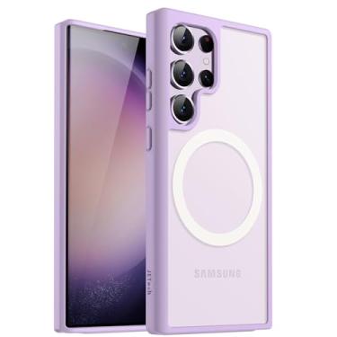 Imagem de JETech Magnético Capa para Samsung Galaxy S23 Ultra 5G 6,8 Polegadas, Compatível com Acessórios MagSafe, Case Capinha Estojo de Telefone Translúcida Fosca Traseira à Prova de Choque (Lilás)