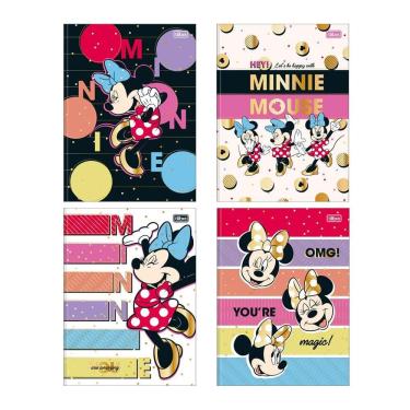 Imagem de Caderno brochurão capa dura univ 1x1 80 fls Minnie Tilibra
