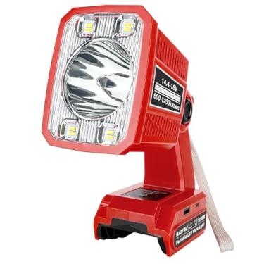 Imagem de Taingwei Lanterna LED para bateria Black and Decker 20 V, luz de trabalho de LED de 18 W, luz de LED de bateria, holofote para acampamento, reparo de carro, iluminação de emergência e local de