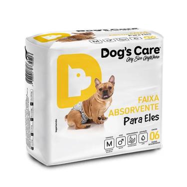 Imagem de Fralda Descartável para Cães Machos Tamanho M com 06 unidades Dog`s Care