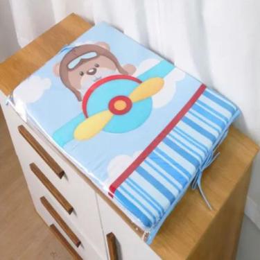 Imagem de Trocador de Fraldas Sublimado com Capa Plástica Bebê Menina Menino Pad