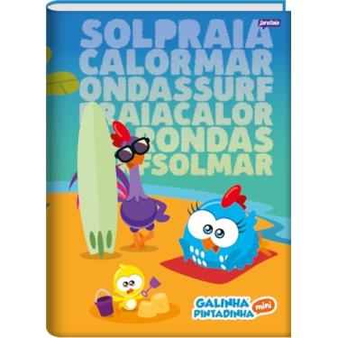 Imagem de Jandaia - Caderno Brochura Universitário Capa Dura 80 Fls Galinha Pintadinha Praia FSC