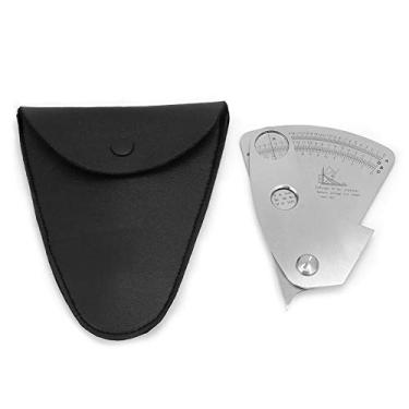 Imagem de Medidor de soldagem, material de aço inoxidável, escala clara, durável, medidor de soldagem para leitura fácil, medição de ângulo e