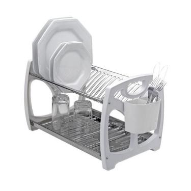 Imagem de Escorredor louca/pratos inox.16lug viel