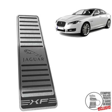 Imagem de Descanso De Pé Aço Inox Jaguar XF 2008 A 2021 Preto