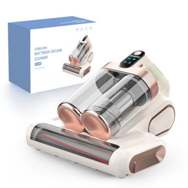 Imagem de Aspirador de pó de colchão com luz UV-C de 253,7 nm, aspirador de pó portátil de 16 kpa, sem fio, filtro HEPA e ultrassônico, aspiradores portáteis para cama, sofá, berço, presentes de aniversário