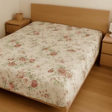 Imagem de Kit com 2 Lençóis de Cama Casal Padrão com Elástico Avulso Poliéster 170 Fios