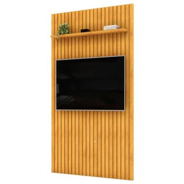 Imagem de Painel TV 60 Pol 143cm Suspenso Ripado Noah D04 Cedro - Mpozenato