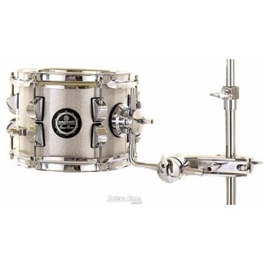 Imagem de Caixa Nagano Snare Series Micro New Beat Grey Sparkle 8x6 com Caneca e Clamp Holder para Fixação