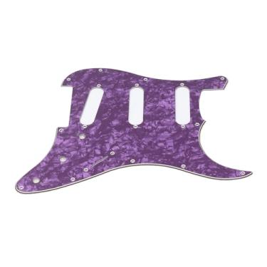 Imagem de Mingzhe Pickguard de Guitarra Elétrica 11 Hole Substituição de Guarda de Picareta de Plástico para Guitarras (Roxo)