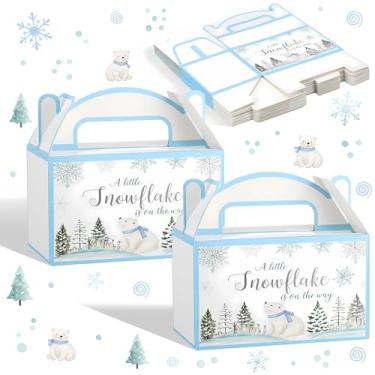 Imagem de Marspark 24 peças de decoração de primeiro aniversário de novato do ano, ursos para lembrancinhas de festa, ursos lanches, doces, caixa de papelão com alças para esportes, artigos de festa de primeiro