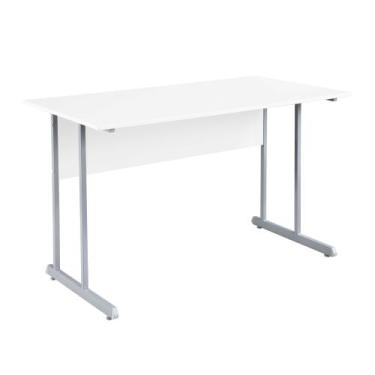 Imagem de Mesa de trabalho 1500 mm Branco/cinza Mdf 15mm - SchoolCenter