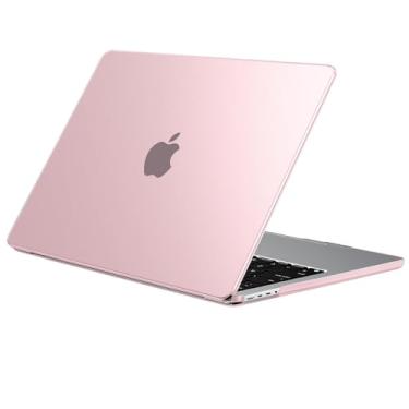 Imagem de EooCoo Capa compatível com MacBook Pro 35.6 cm 2025 2024-2021 M4 M3 M2 M1 Pro/Max Chip, capa protetora ultrafina fosca para laptop, rosa