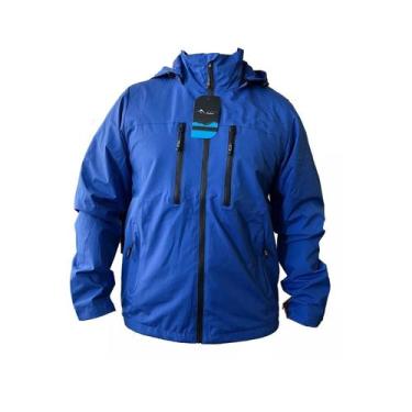 Imagem de Jaqueta corta-vento masculina Corta Viento azul impermeável - Lightbek