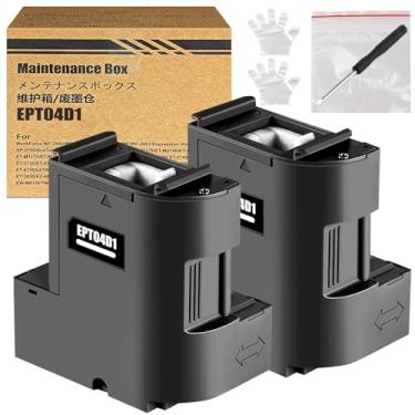 Imagem de LAIPENG Caixa De Manutenção Tinta T04D1 T04D100 Compatível Para Et-15000 Et-3750 Et-3760 Et-4750 Et-4760 Et-4850 Et-3850 Et-3710 Et-3830 Wf-2860 Impressora Ewmb2 E-04D1 Tanque Coletor Resíduos (2 Pa