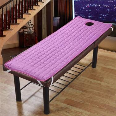 Imagem de 5JJJLOOOPP Colchão antiderrapante para cílios, salão de beleza, spa para tratamento doméstico, conjunto de lençóis de cama de massagem, colchão de mesa (H,190 * 80 cm/75 * 31,5 pol) (K 190 * 70 cm/75