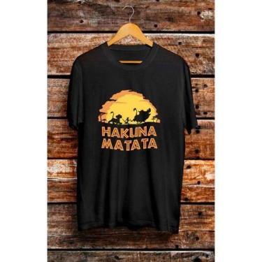 Imagem de Camiseta Adulto Rei Leao Unissex 100% Algodão - loja dinka, p, Preto