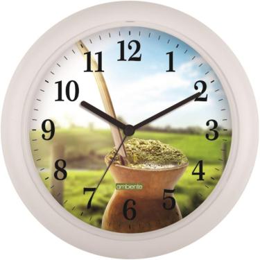 Imagem de Relógio De Parede Ambiente Ref: 119039-021 Branco Chimarrão