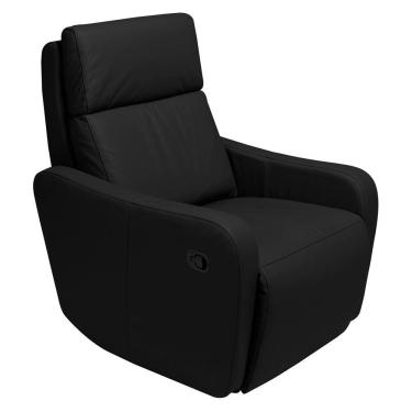 Imagem de Poltrona Decorativa Reclinável Manual Moroni Couro Preto - Gran Belo