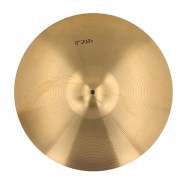 Imagem de Pilipane Prato Crash Cymbal com som nítido de latão jazz para entusiastas de música profissional (45,7 cm)