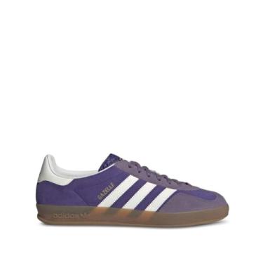 Imagem de adidas Tênis masculino Gazelle Indoor, Roxo universitário/branco-nuvem/violeta sombra, 38