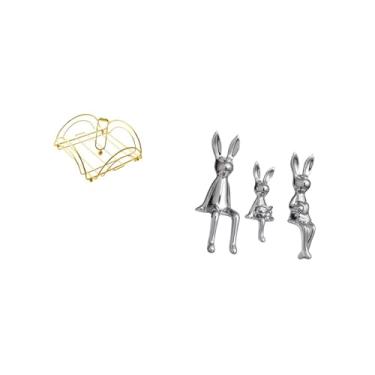 Imagem de Fenteer Suporte para Guardanapos com Braço Pesado E Figura de Família de, Peça Central de Mesa para Hotel, Bar, Café, Mesa de Jantar, Armário, Estante,