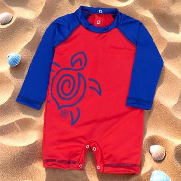 Imagem de Macacão Bebê UV50+ com Estampa - Proteção Solar para o Verão - Era Uma