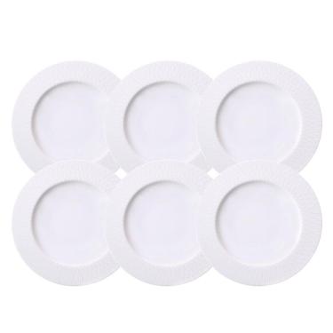 Imagem de Jogo Pratos Rasos Santorini 28Cm 6 Pçs Porcelana Tramontina