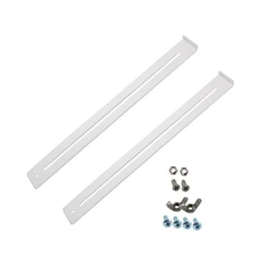 Imagem de Fenteer Kit de reparo de gavetas reforça e repara peças de alta resistência para cômodas de madeira/aglomerado/MDF e acessórios para móveis de aço, 2 Suportes