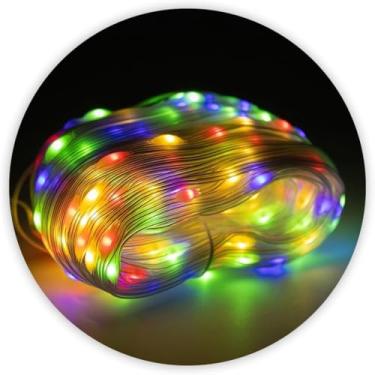 Imagem de LED Pisca Linha 10m 8 Modos Tomada Decoração Natal Ano Novo Luz Colorida Festa