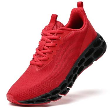 Imagem de SKDOIUL Tênis esportivo feminino para caminhada e corrida, 9603 Vermelho, 41