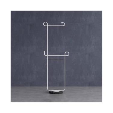 Imagem de porta-toalhas Toalheiro de chão para banheiro, cabide para roupas quarto, casa, interior, simples, rack para casaco, sala estar, varanda, canto(Branco)