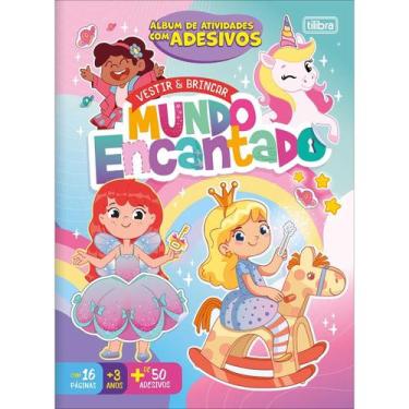 Imagem de Álbum de Atividades com Adesivos Vestir & Brincar Mundo Encantado 8 Fo