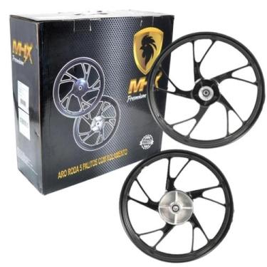 Imagem de Par de Rodas Liga Leve 5 Palitos Titan 150 ESD/EX - Fan 150 ESDI - MHX