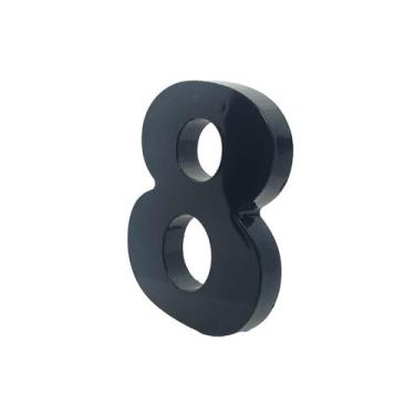 Imagem de Numero Residencial Para Casa Em Plástico Abs Injetado 15cm Caixa Alta 