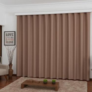 Imagem de Cortina Trilho Suiço Blackout Em Tecido 4 Metros Sob Medida - Stanzann