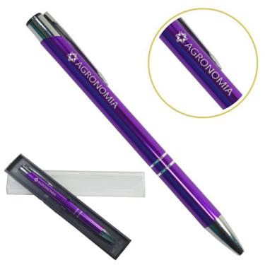 Imagem de Caneta Personalizada Cursos Metal Profissional Coloridas Agronomia - o