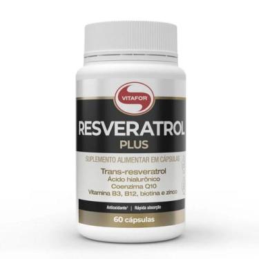 Imagem de Resveratrol Plus Vitafor 60 Cápsulas  Suplemento Alimentar com Coenzim