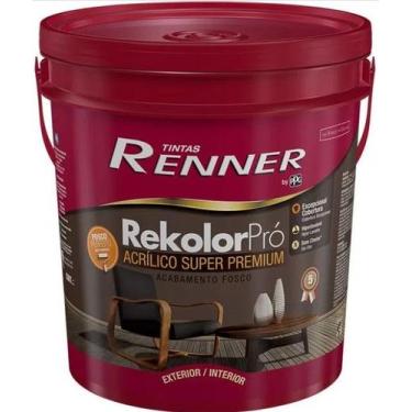 Imagem de Tinta acr renner rekolor pro fosco branca 18l
