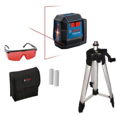 Imagem de Nível Laser 2 Linhas Gll12-22 Bosch Profiss + Óculos E Tripé