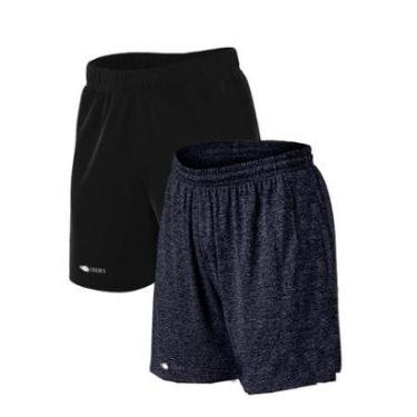 Imagem de Kit 2 Short Bermuda Plus Size Dry Academia Treino-Masculino