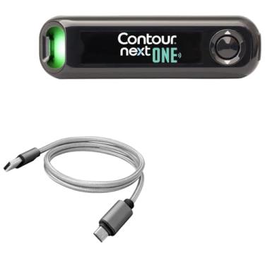 Imagem de BoxWave Cabo compatível com Ascensia Diabetes Care Contour Next ONE - Micro USB DuraCable, cabo de carregamento micro USB trançado - cinza espacial