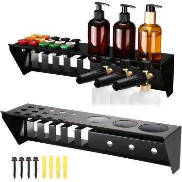 Imagem de Otoolling Suporte de pistola de lavadora de pressão, suporte de canhão de espuma, suporte de parede, suporte de canhão de espuma, suporte de armazenamento, acessórios de lavagem de carro, acessórios