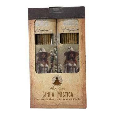 Imagem de Incenso Linha Mística 0% Carvão Flores Brancas 12Cxs C 8 Var