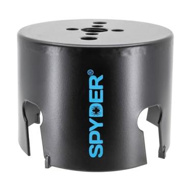 Imagem de Spyder Serra de furo com ponta de carboneto de 8,5 cm de diâmetro, para placa de fibra de cimento, madeira, PVC, plástico, bloco de concreto, azulejo de cerâmica e mais (600038CF)