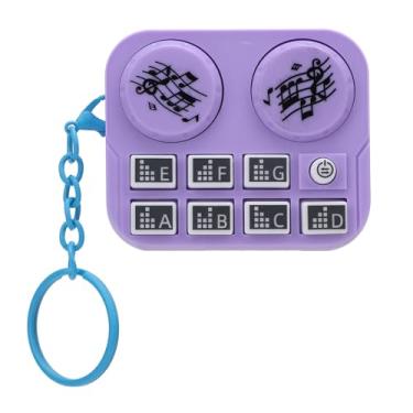 Imagem de GOWENIC Chaveiro de DJ Em Miniatura Com Luzes Coloridas, Efeitos Sonoros Interativos para Fãs de Música, Material ABS (Roxo)